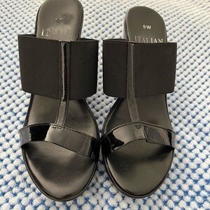 Italian Shoemakers Black Women's Slide Sandals